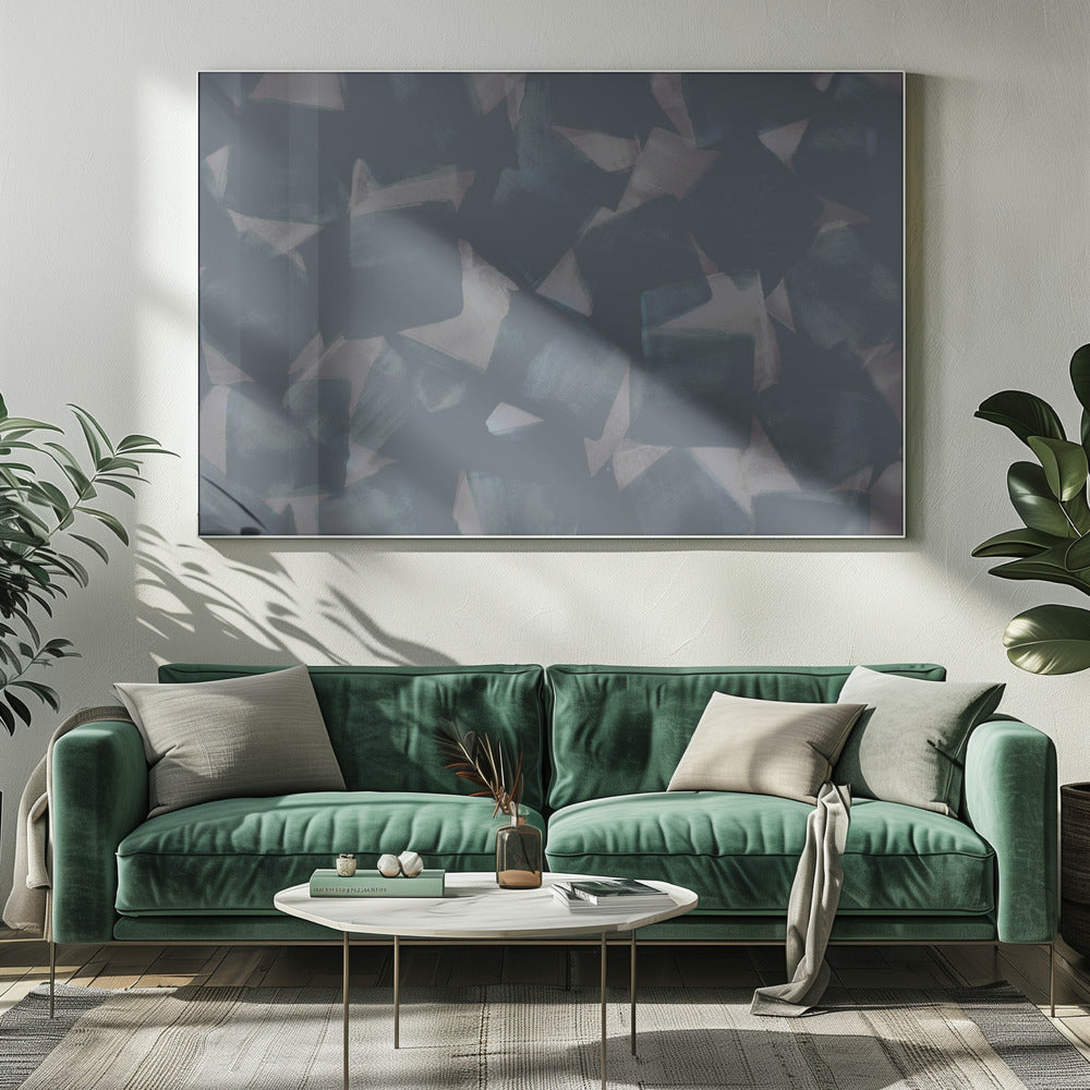 Weiche quadratische Pinselstriche | Leinwand