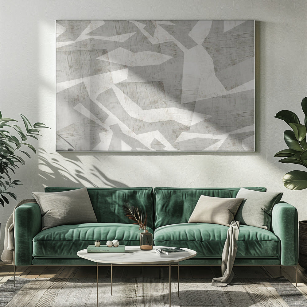 Geometrische Formen in einer neutralen Farbpalette | Leinwand