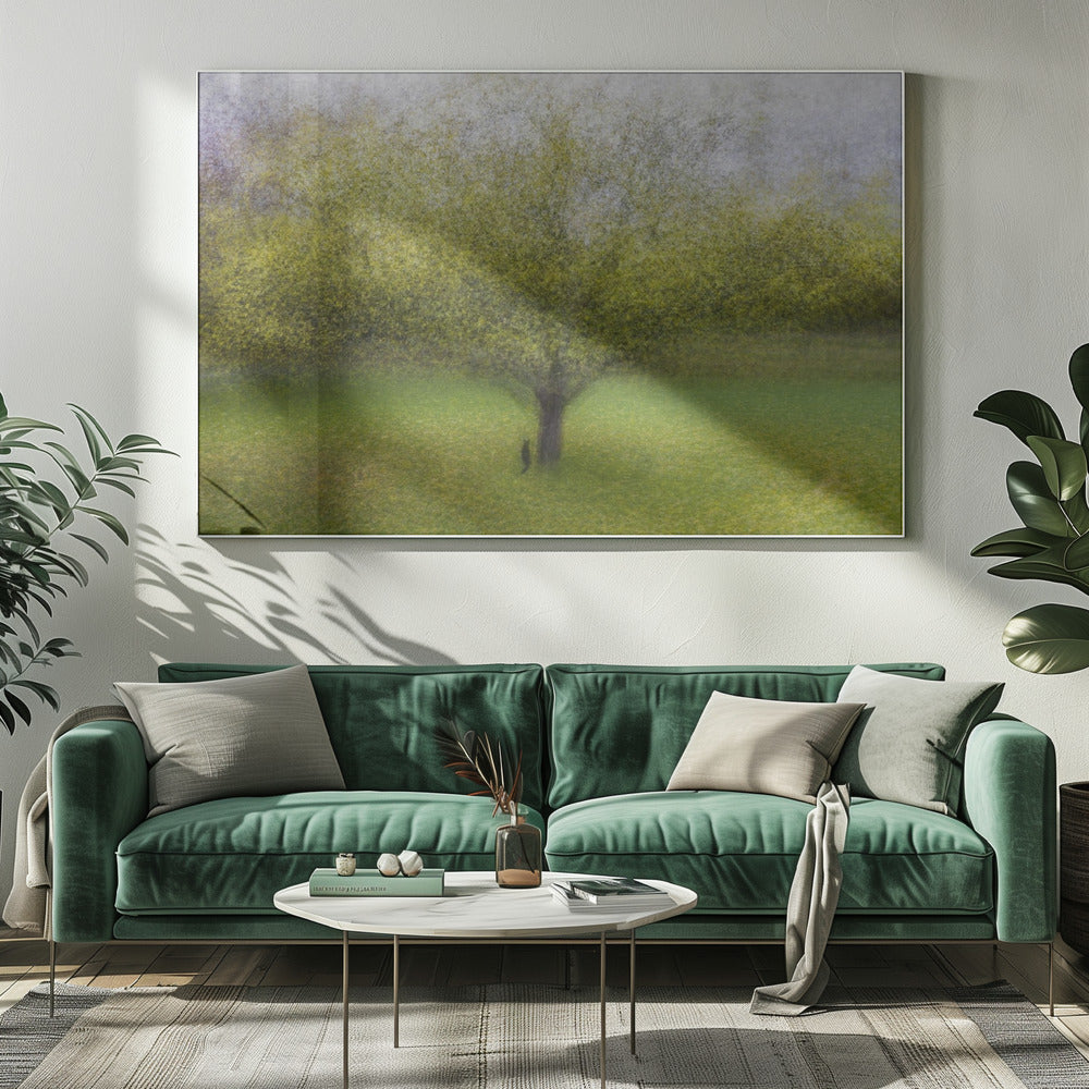 Die Katze am Baum | Leinwand