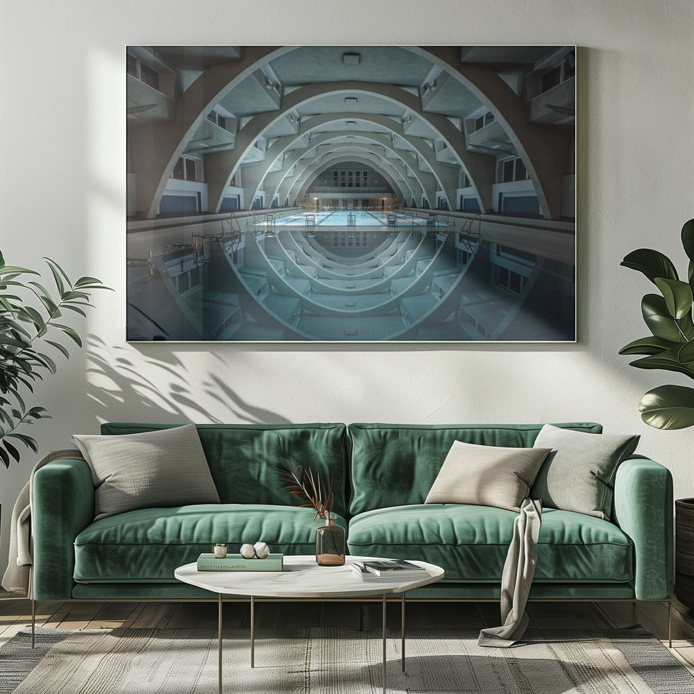 swimming @night | Canvas