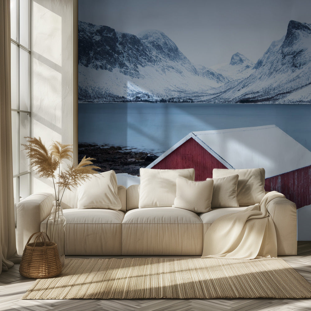 Red hut | Wallpaper