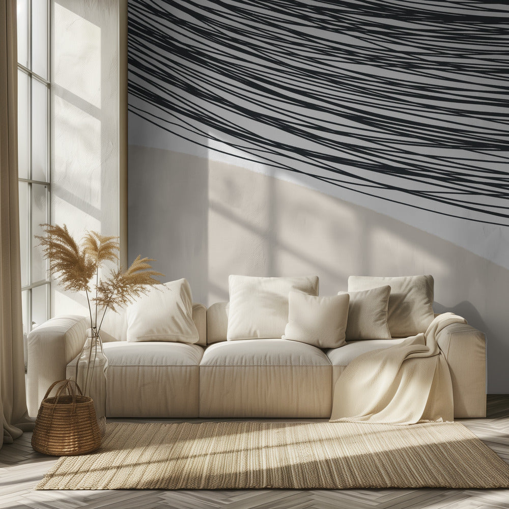 Harmonie geschwungener Linien | Tapete