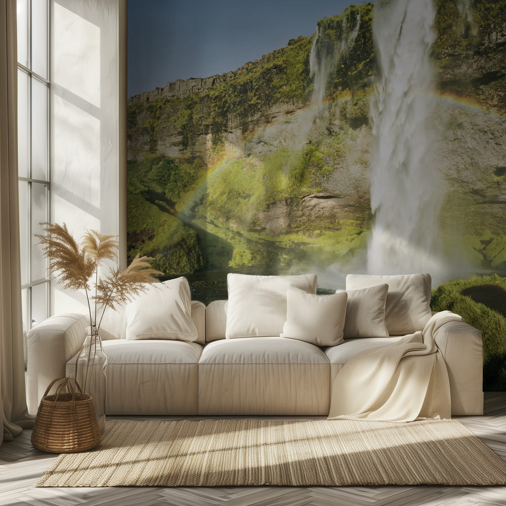 Regenbogen-Wasserfall | Tapete