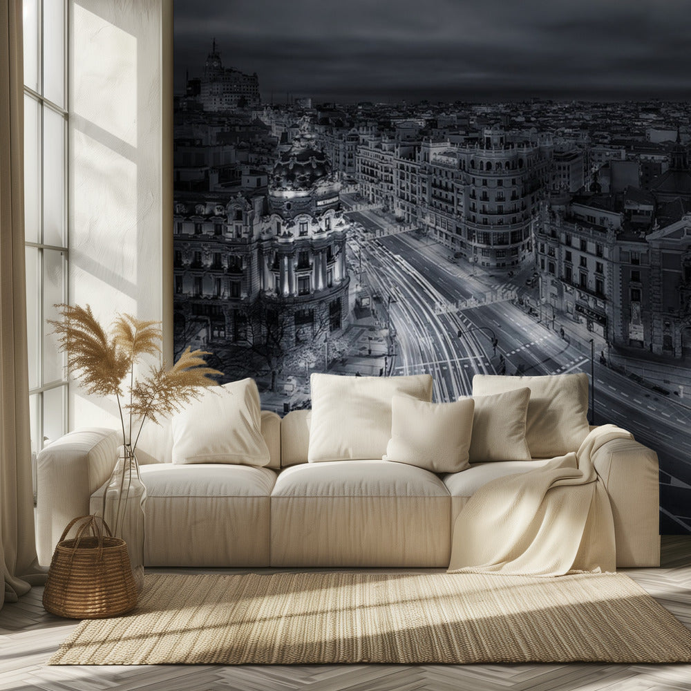 Lichter der Stadt Madrid | Hintergrundbild