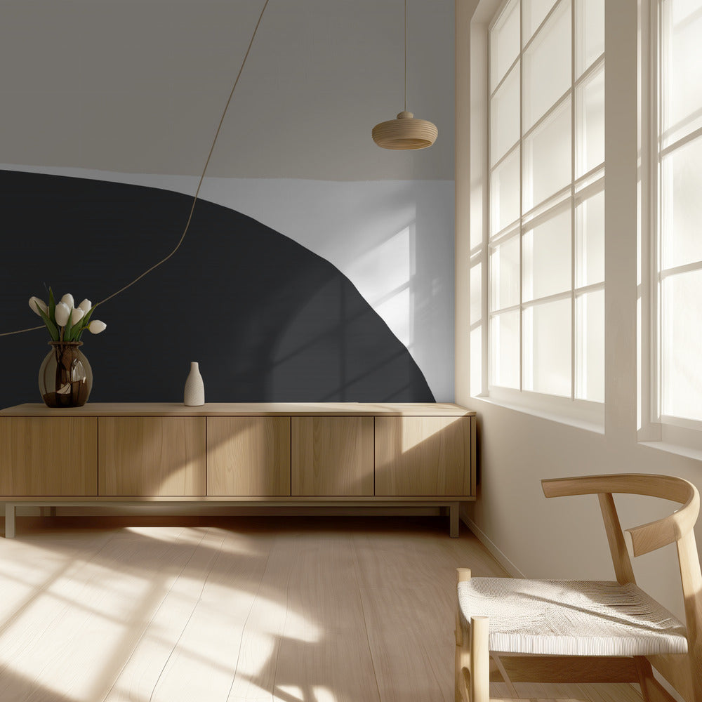 Gebogene Trennlinie | Tapete