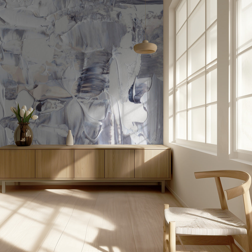 Strukturierte Leinwand im Impasto-Stil | Tapete
