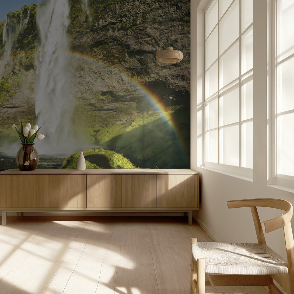 Regenbogen-Wasserfall | Tapete