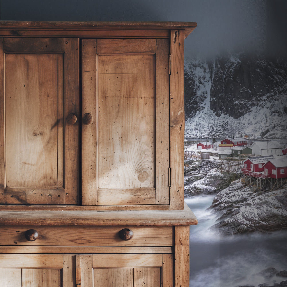 Winter Lofoten-Inseln | Tapete