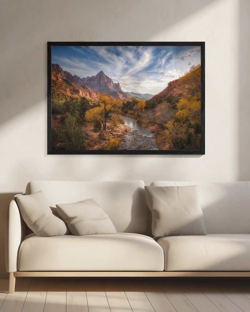 Wächter Sonnenuntergang | Leinwand