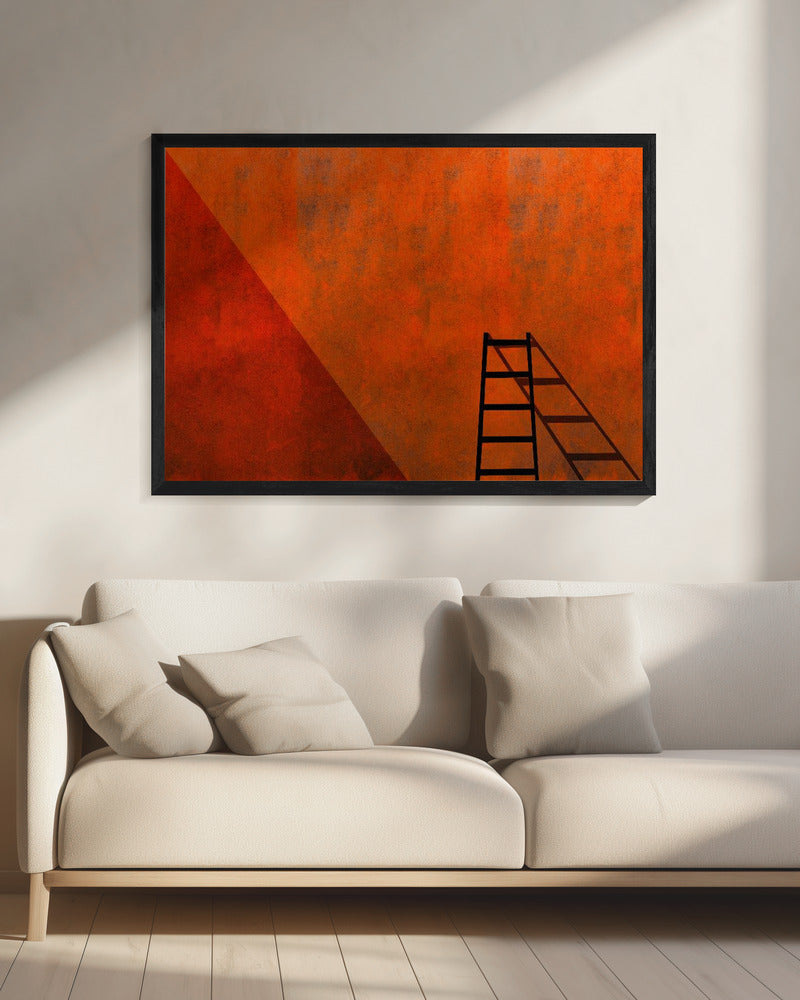 Eine Leiter und ihr Schatten | Leinwand