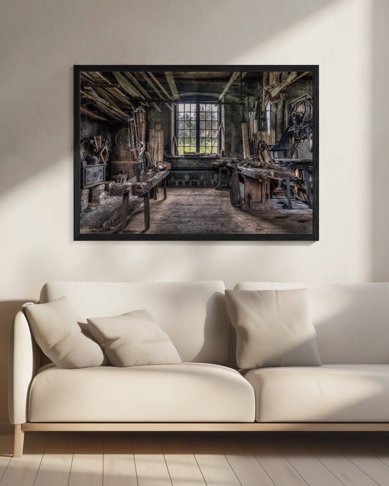 Die Tischlerwerkstatt | Leinwand