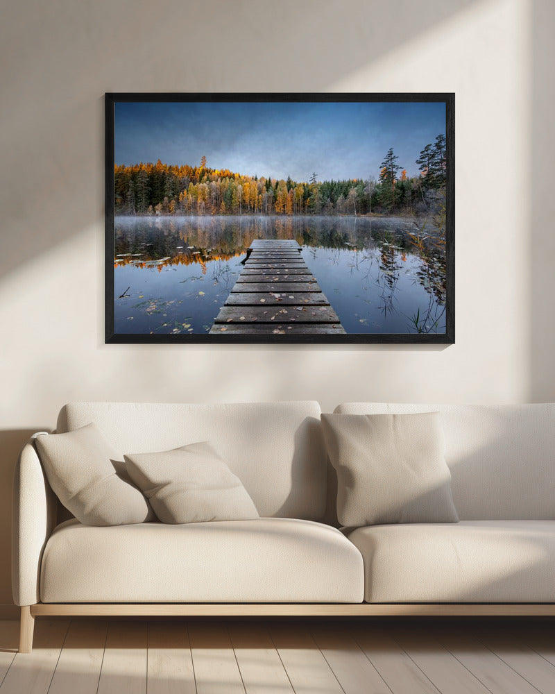 Herbstpier | Leinwand