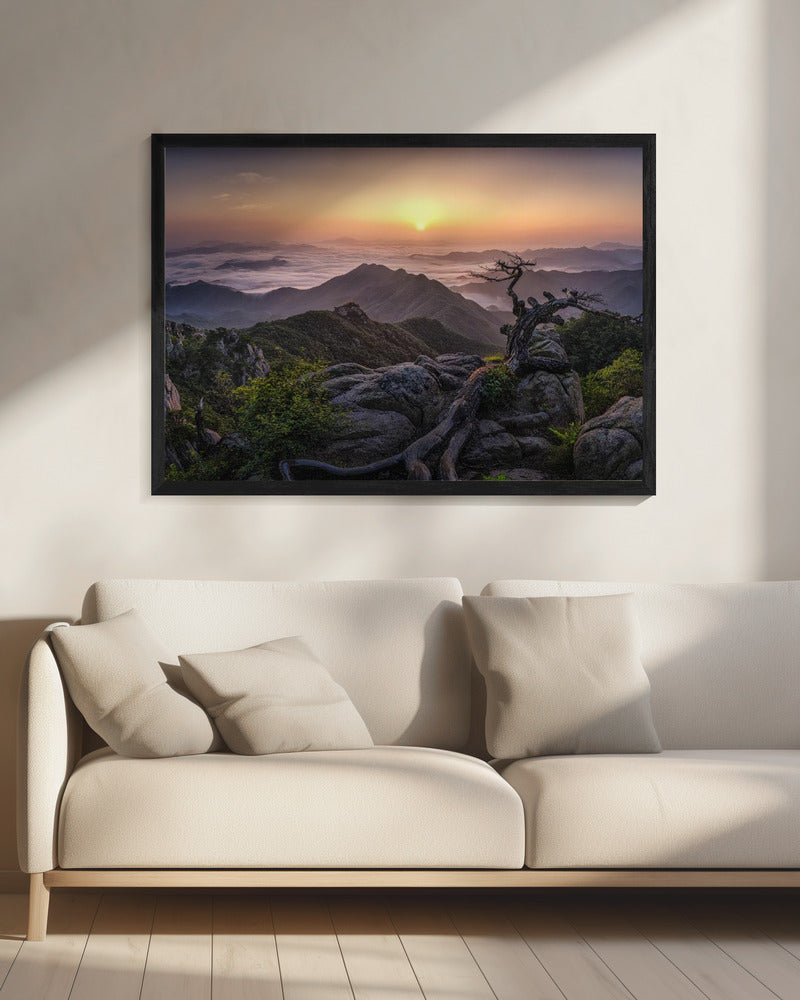 Sonnenaufgang oben | Leinwand