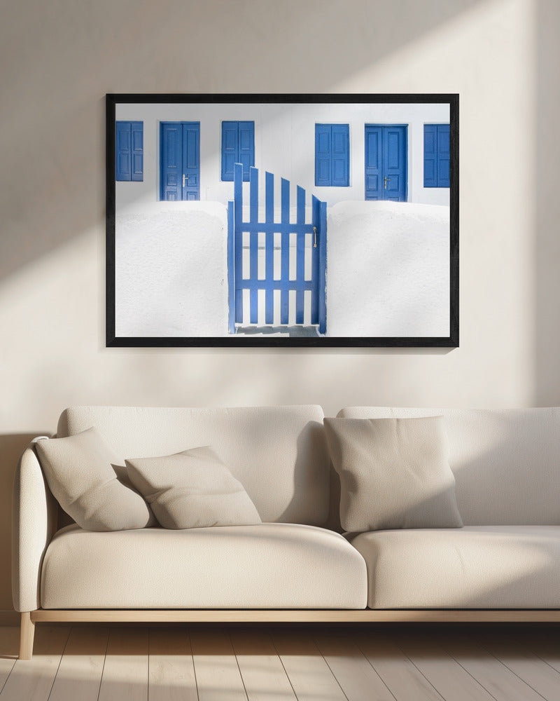 Tünche und blaue Farbe | Leinwand