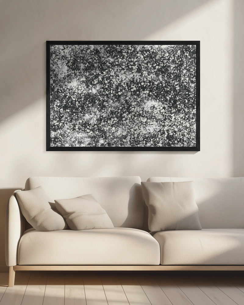 Monochromatisches Splattermuster | Leinwand