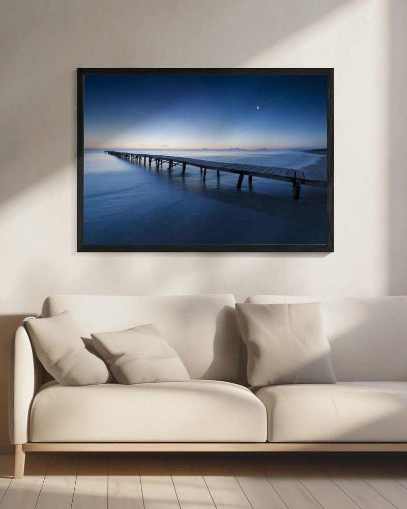 Blauer Steg | Leinwand