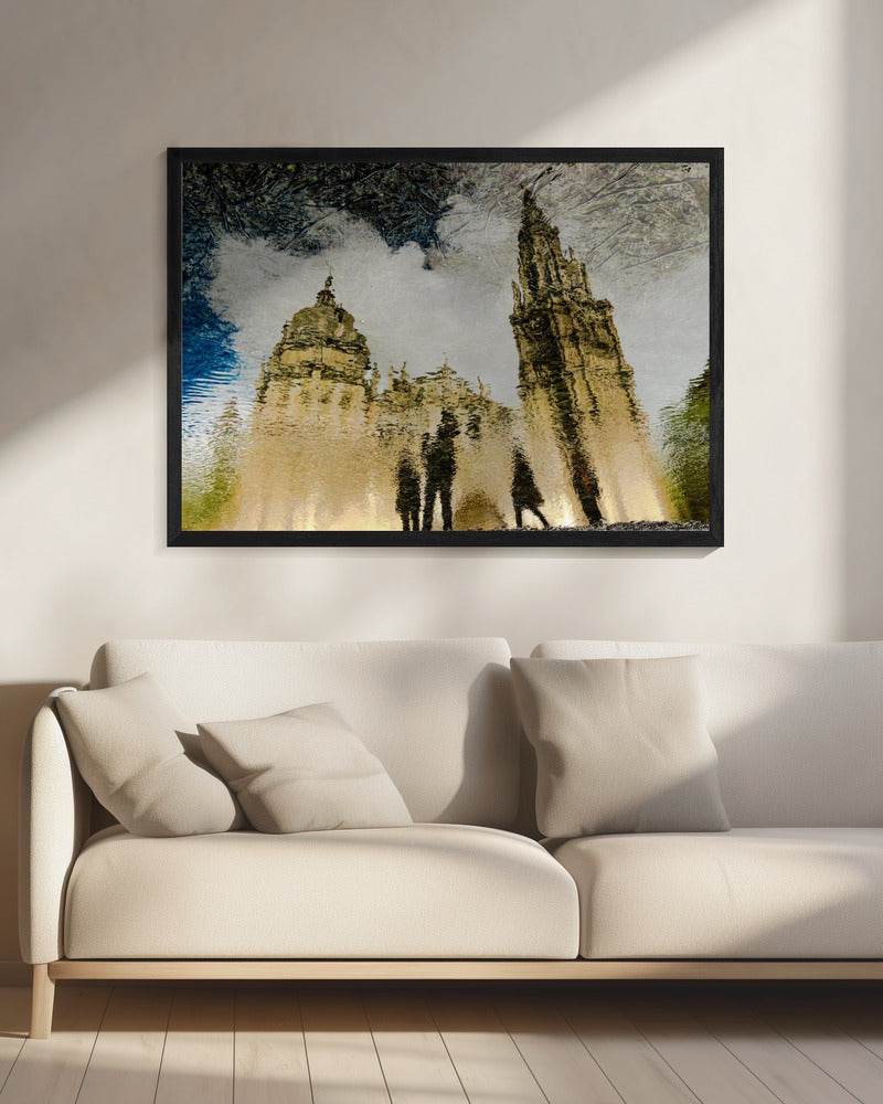 Spiegelung der Kathedrale von Toledo | Leinwand