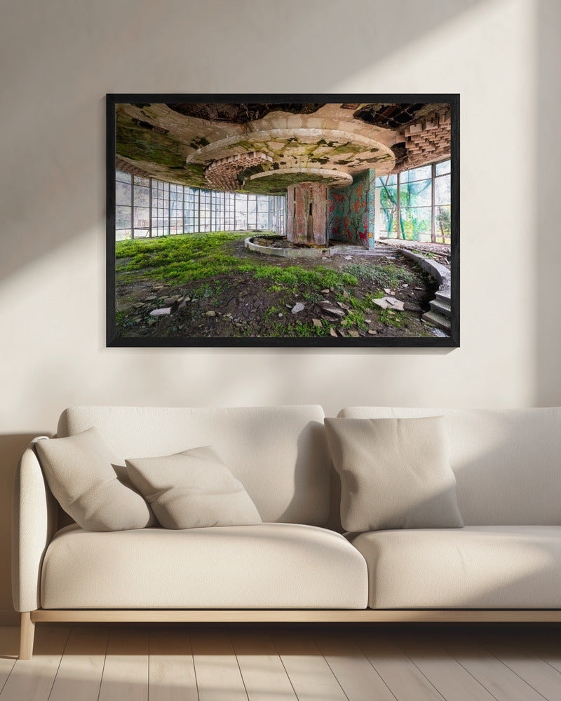 Die verfallende Bar | Leinwand