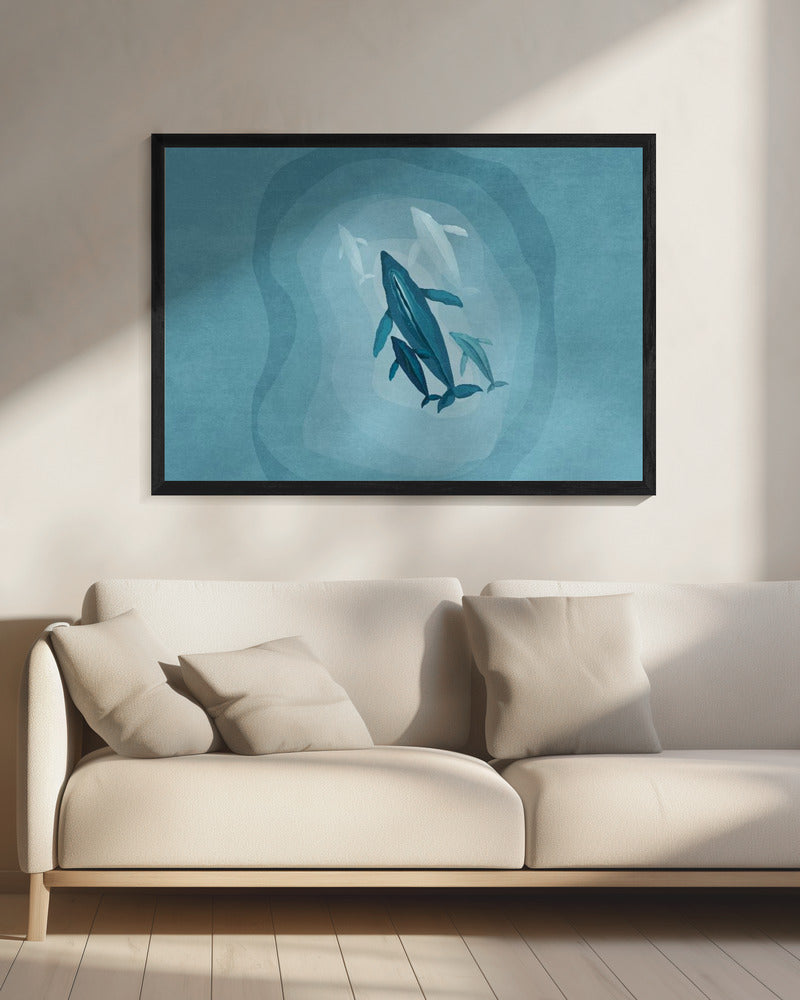 Sanfte Riesen schwimmen | Leinwand