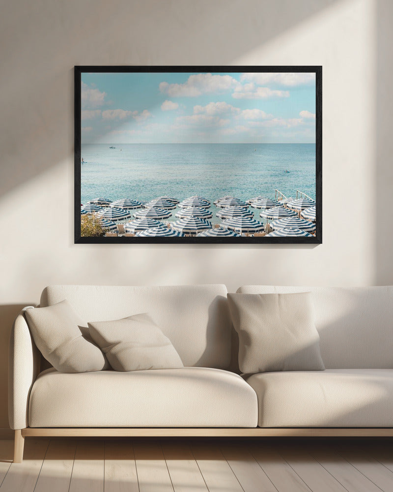Strandschirme an der französischen Riviera II | Leinwand