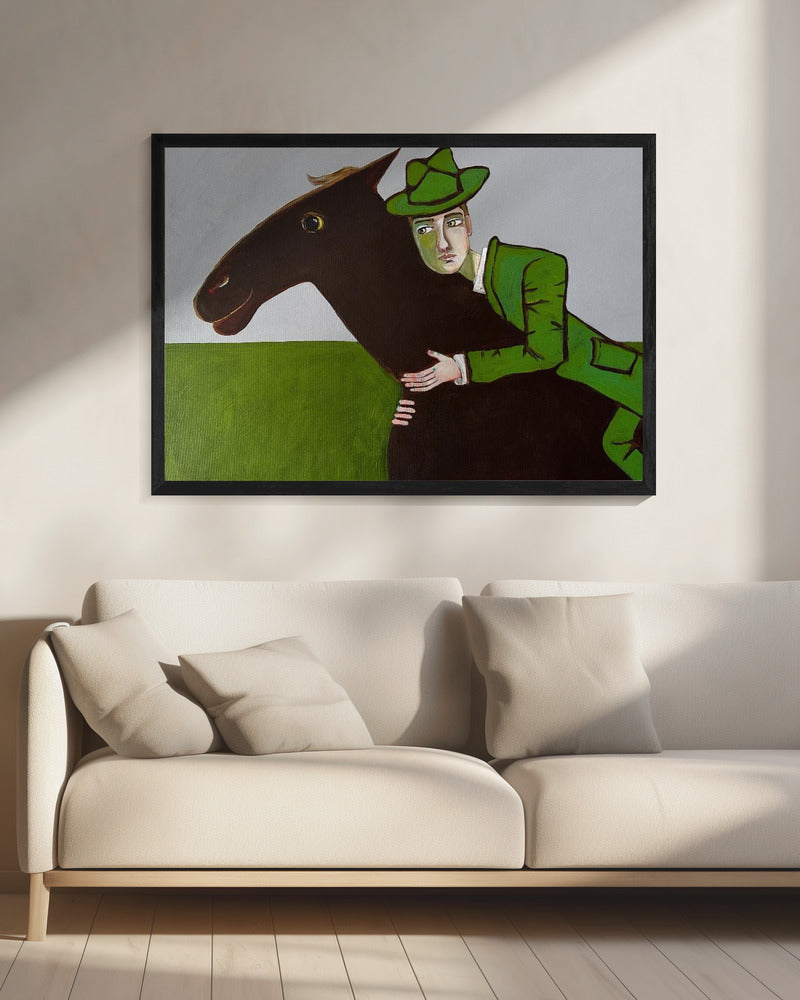 Der Pferdeliebhaber | Leinwand