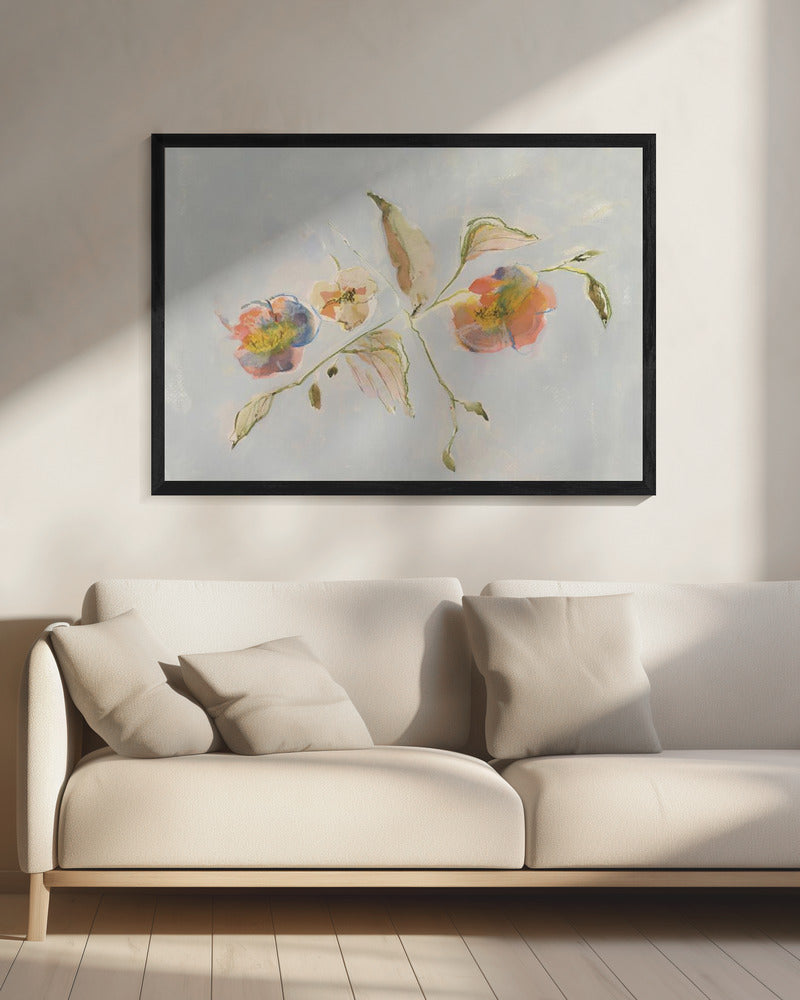 Elegante antike Blumen 01 | Leinwand