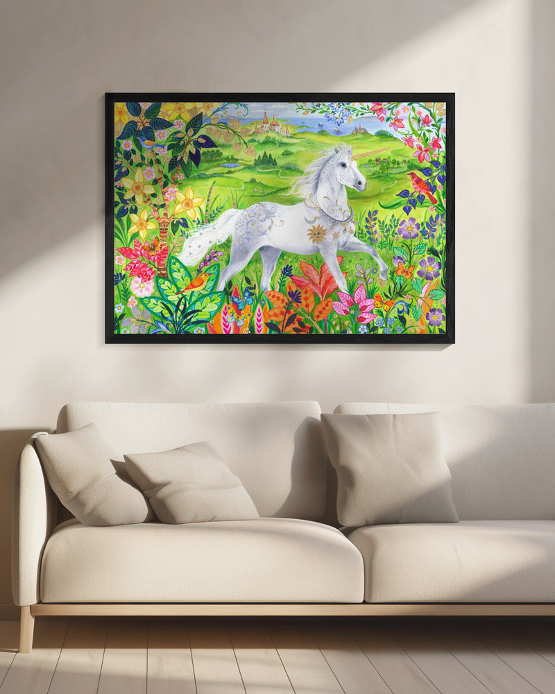 Majestic White Horse | Canvas