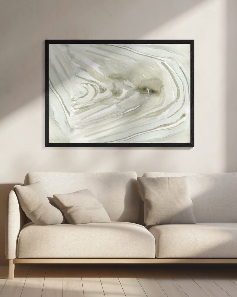 Neutral Sliced Agate 1 | Canvas
