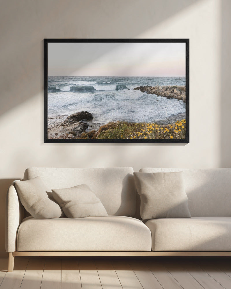 Seascape and poppies | Canvas