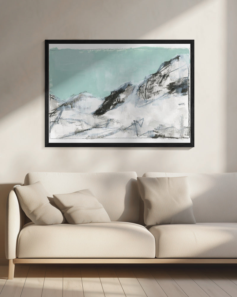Weiße Berge Druck Nr. 1 | Leinwand