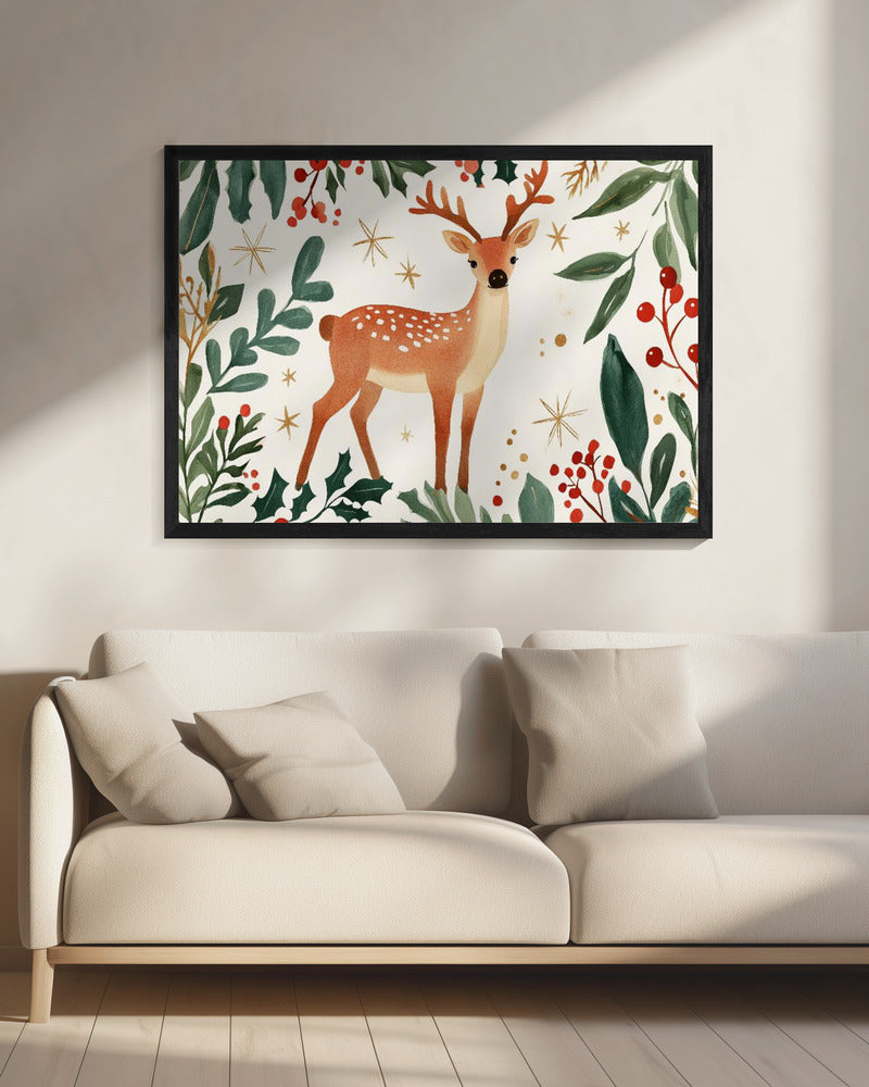 Zauberhafter Waldhirsch | Leinwand