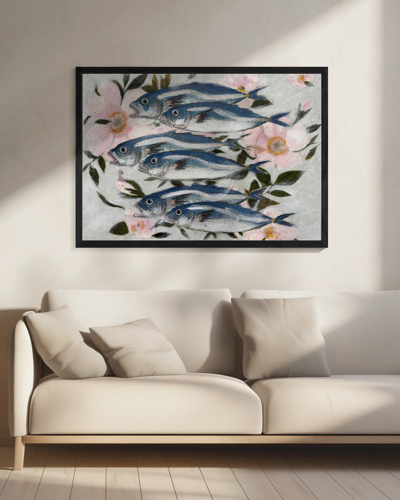 Sardinen in Pink | Leinwand