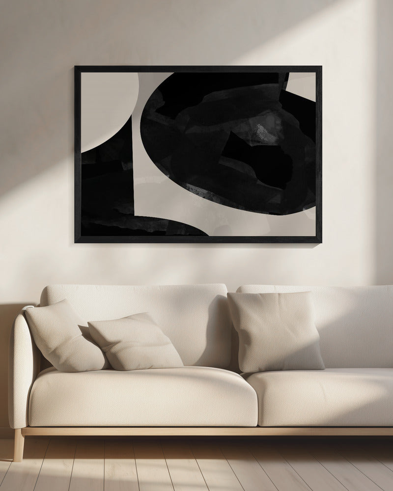 Geometrische Formen und neutrale Töne | Leinwand