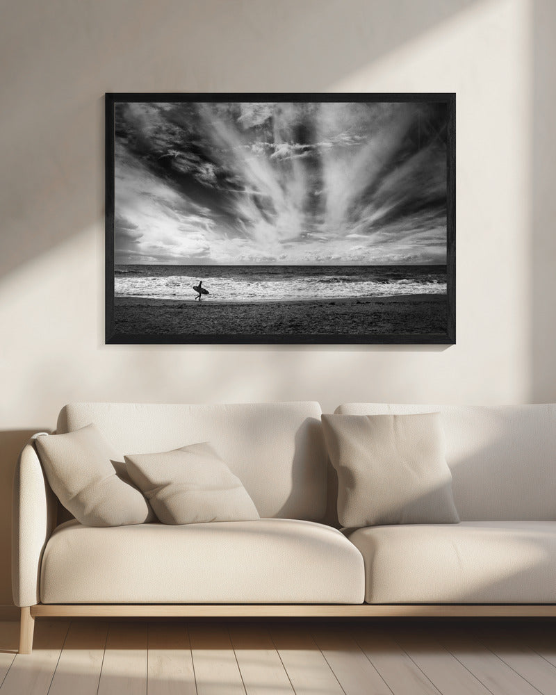 Die Einsamkeit eines Surfers | Leinwand