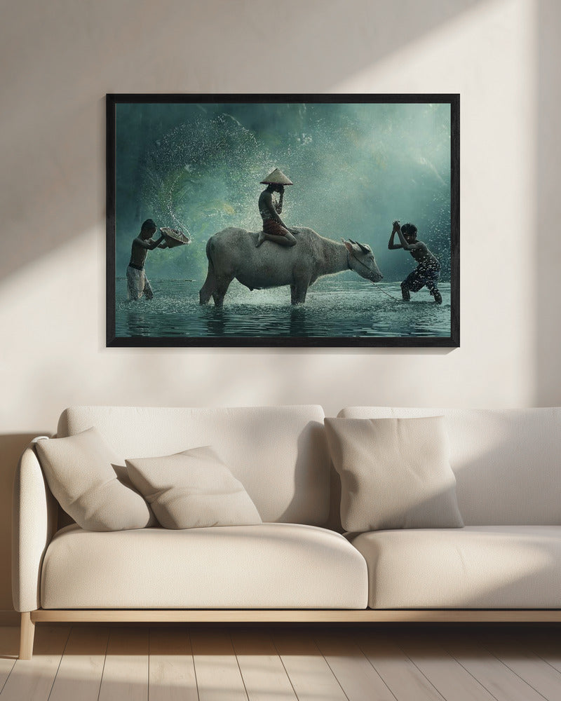 Wasserbüffel | Leinwand