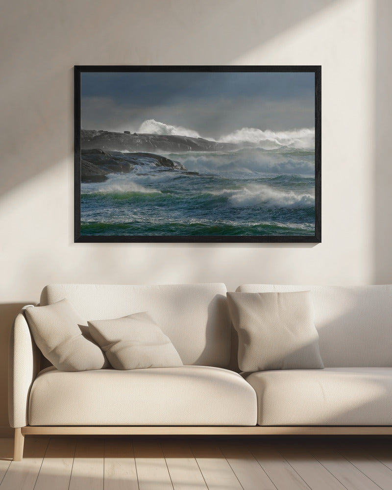 Im Schutz eines Leuchtturms | Leinwand