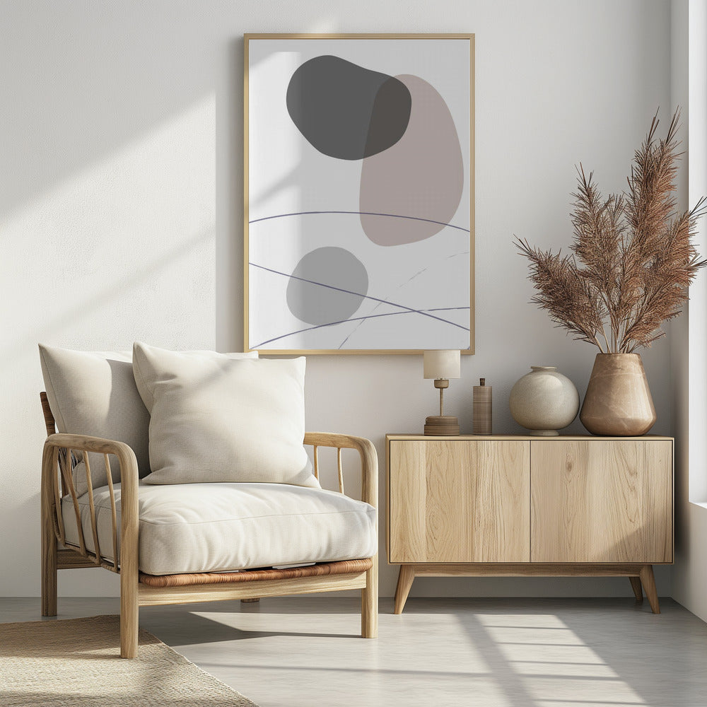 New Shapes Beige 03 | Poster