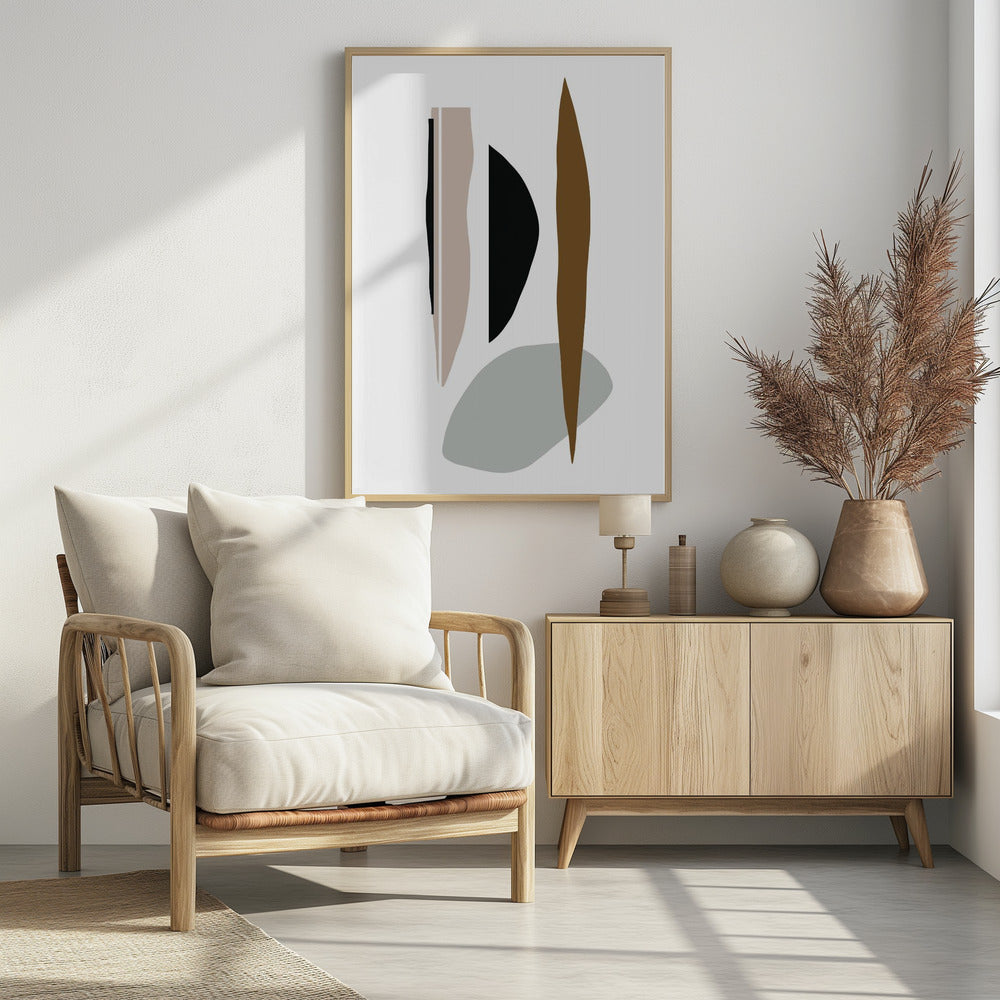 Minimalist Shapes in Harmony | Poster