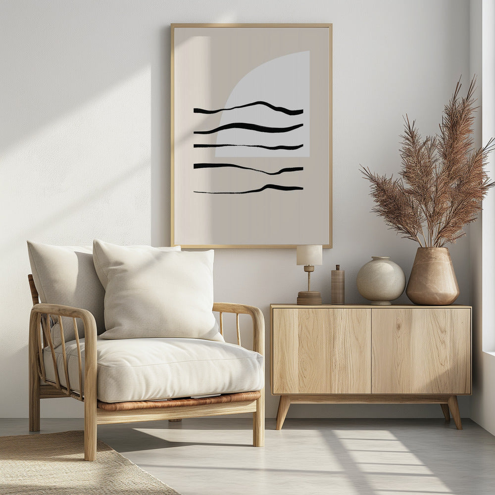 Geschwungene Linien &amp; Licht | Poster
