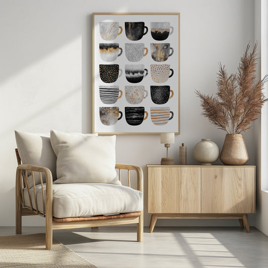 Pretty Coffee Cups | Poster