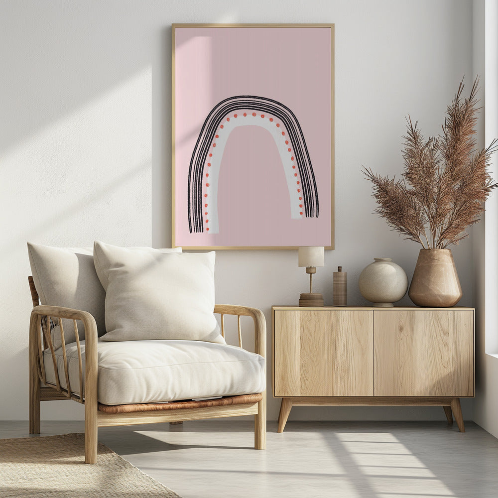 Bogen mit schwarzen Linien | Poster