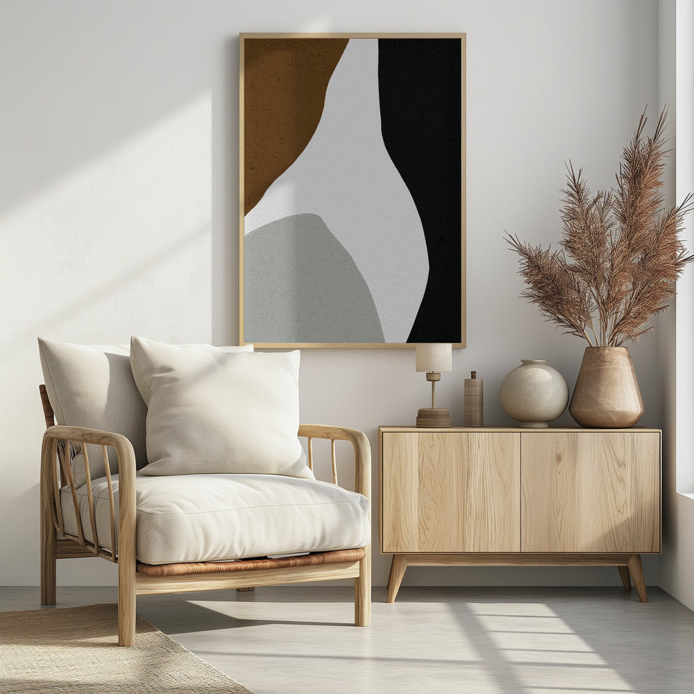 Organische Formen und eine minimalistische Farbpalette | Poster