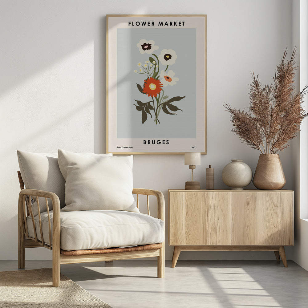 Blumenmarkt Brügge | Poster