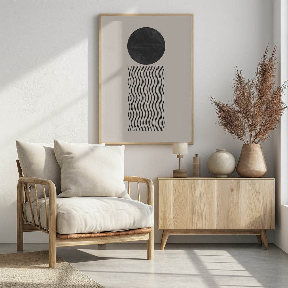 Welle und Sonnenfinsternis | Poster