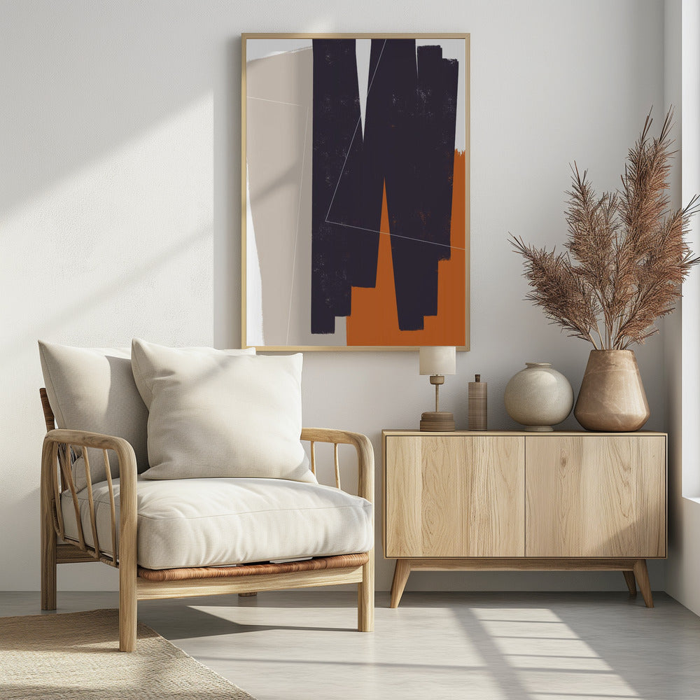 Gedämpfte geometrische Formen | Poster