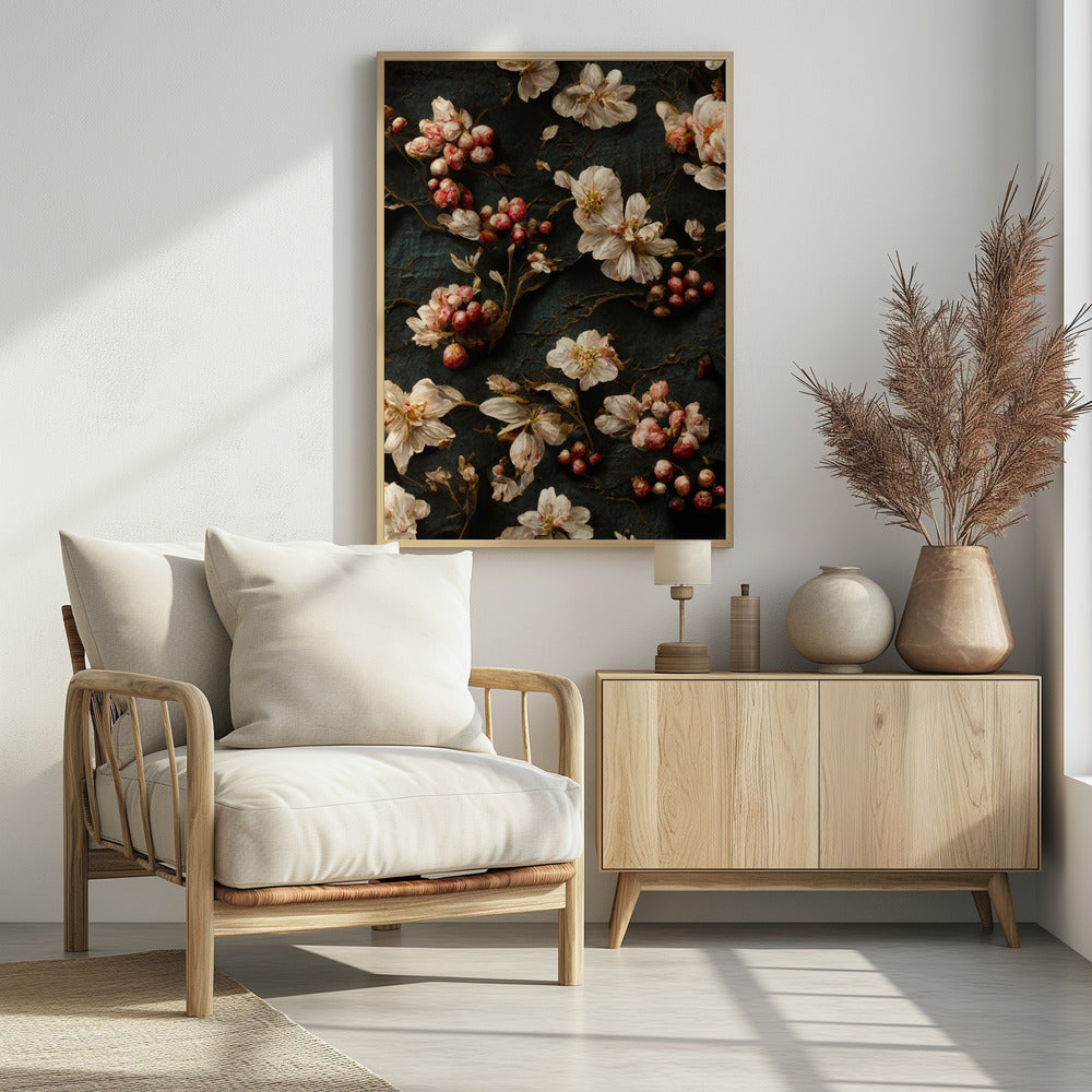 Blütenblätter und Beeren | Poster