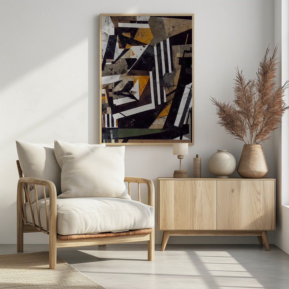 Geometrischer Wandteppich | Poster