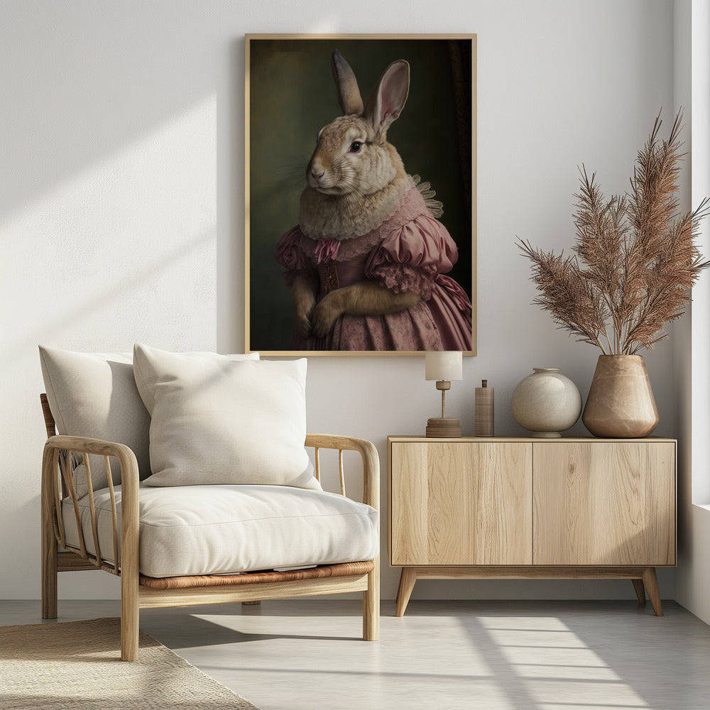 Königliche Kaninchendame | Poster