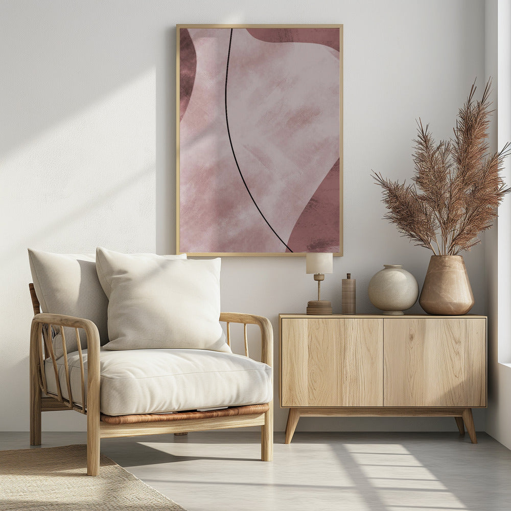 Abstract Shapes Pink | Poster