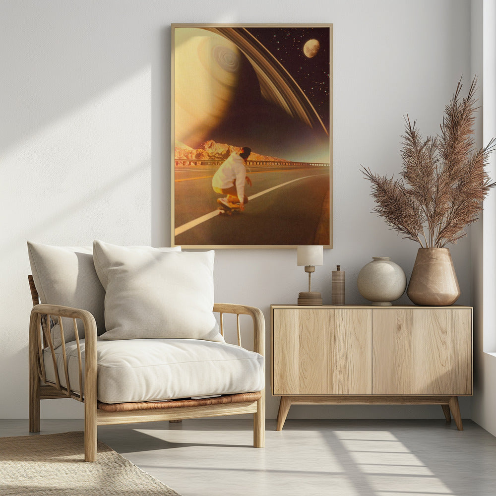 Weltraum-Skater | Poster